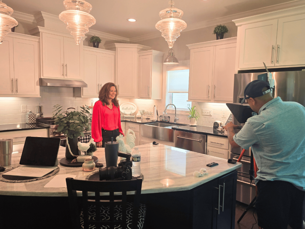 michele molinaro video shoot at house