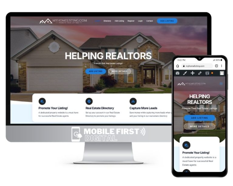WordPress Website Design my home listing 768x615